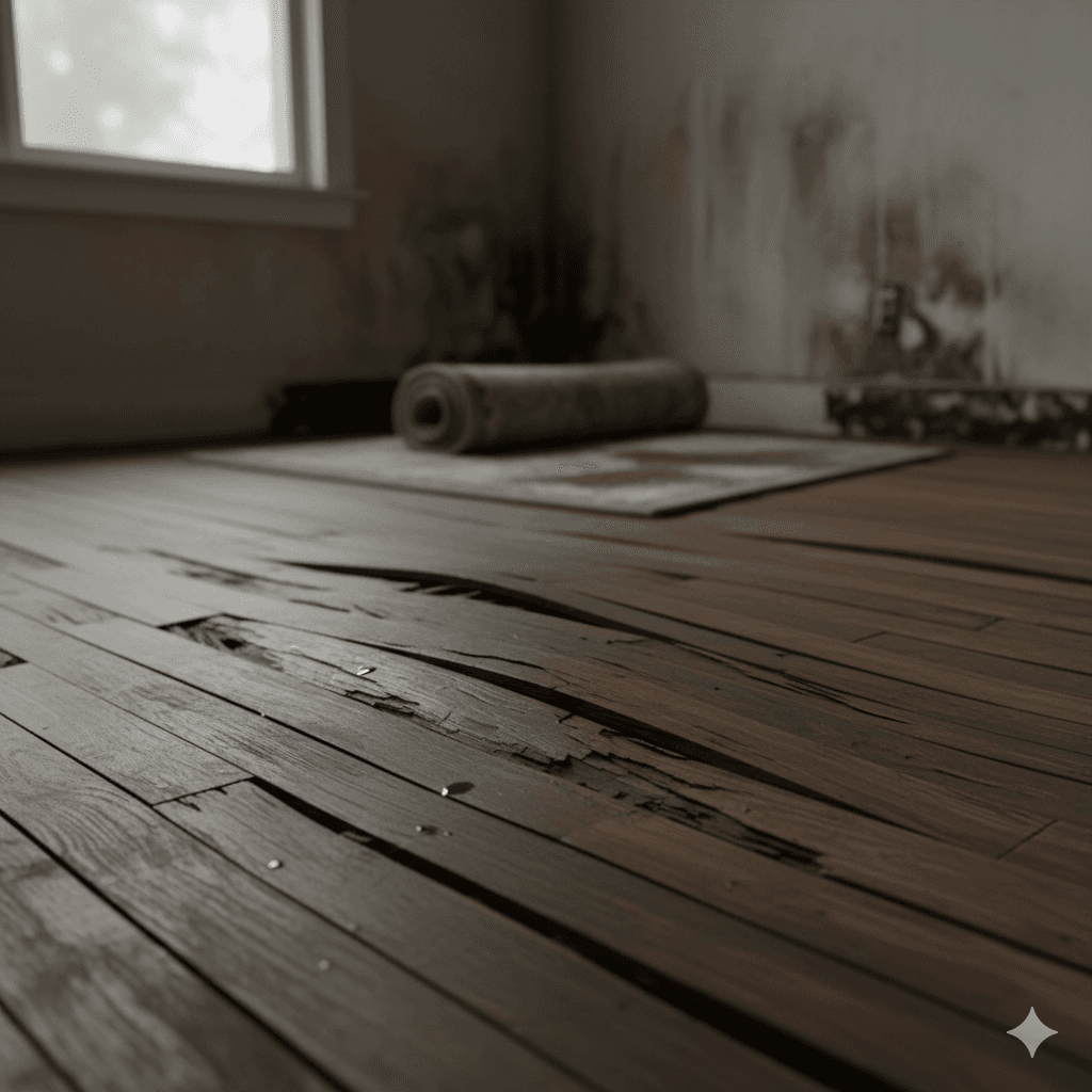 Warped or damaged flooring